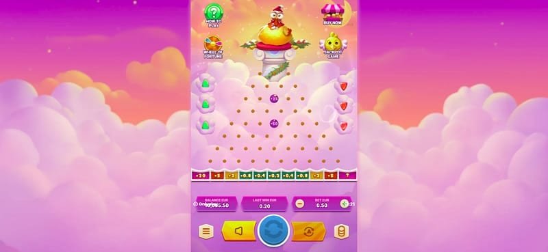 Błąd 2: start od zbyt wysokich stawek w Chicken Plinko