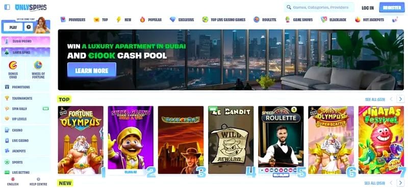 Wpłaty i wypłaty z Only Spins na telefonie - metody i czasy